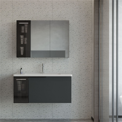 Orka Pure 80 cm Banyo Dolabı Takımı Mat Antrasit