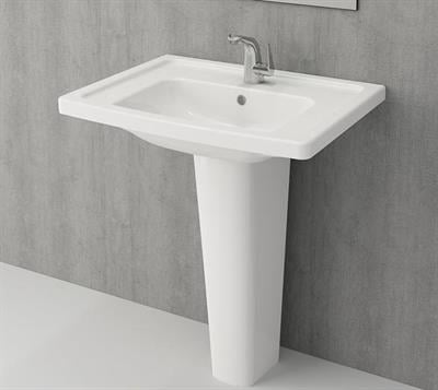 Bocchi 1007-001-0126 Taormina Pro Etajerli Lavabo 65 cm Parlak Beyaz