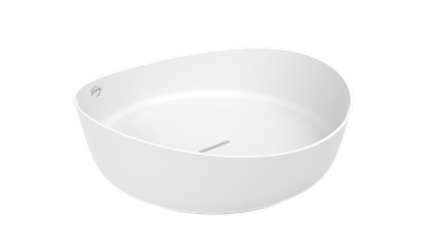 Creavit RB140 Ruby Tezgah Üzeri Lavabo Ø40 cm İnci Mat Beyaz