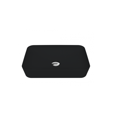 CREAVİT UL060-00SM Ultra Tezgah Üstü 40X60 cm Mat Siyah Lavabo