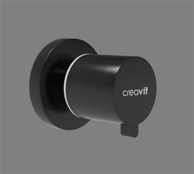Creavit AC50L Aç - Kapa Ara Kesme Valfi Taharet Musluğu Mat Siyah