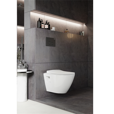 Creavit TP329 Terra Rim-Off Kanalsız Asma Klozet ve Yavaş Kapanan Kapak