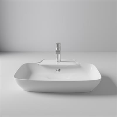 Creavit RB061.00MB Ruby Tezgah Üzeri Lavabo 60x43 cm İnci Mat Beyaz