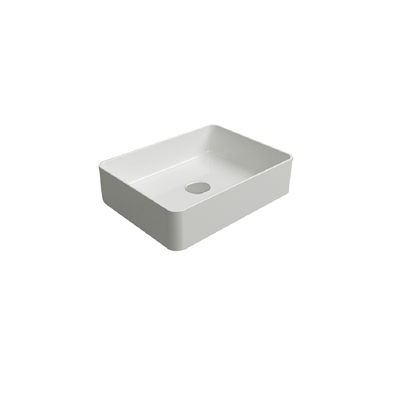 Newarc 5011 Silver Tezgah Üstü Lavab Beyaz 