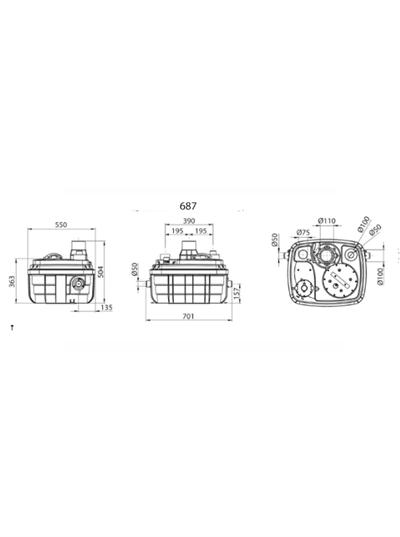 Sanihydro Sanıcubıc Pis su Tahliye İstasyonu