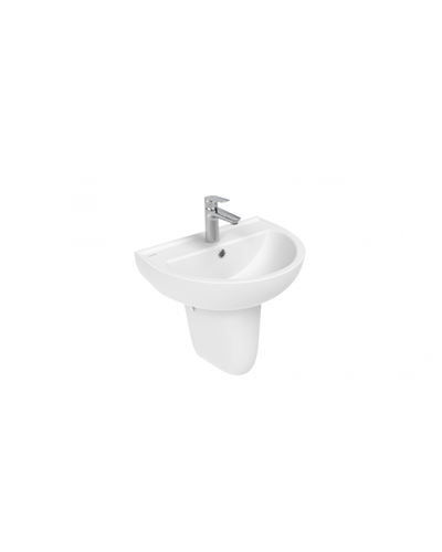 Creavit Yarım Ayak Oval Lavabo 40X50 cm Beyaz TP155