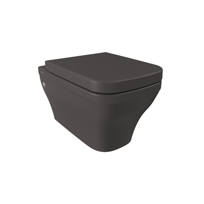 Firenze 1304-020-0128 Rimless Asma Klozet, Mat Antrasit 1304-020-0128