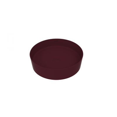 CREAVİT LP145.00BR Loop Ø 45 cm Tezgah Üstü Çanak Lavabo  Berry