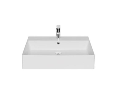 Creavit VX270-00CB00E-0000 Vox Tezgah Üstü Kare Lavabo 70 cm