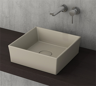 Bocchi Vessel Tezgah Üstü Lavabo 38x38 cm Kaşmir 1173-011-0125
