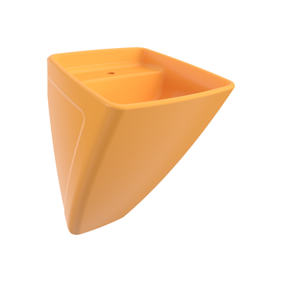 Bocchi Firenze Asma Monoblok Lavabo, 48 Cm, Parlak Mandalina Sarısı 1082-021-0126