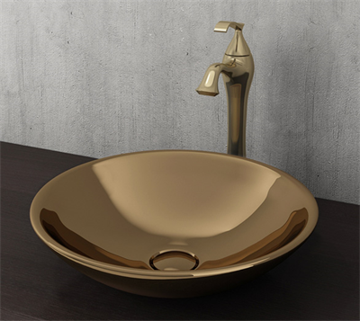 Bocchi Venezia Çanak Lavabo Parlak Altın 40 cm 1120-402-0125