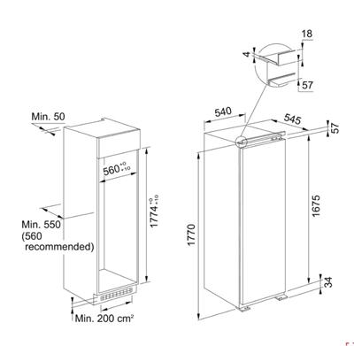 FRANKE 118.0696.718 Ankastre Buzdolabı FSDR 330 V NE E