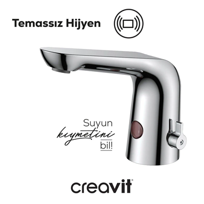 Creavit ES2570 Çift Su Girişli Fotoselli Lavabo Bataryası