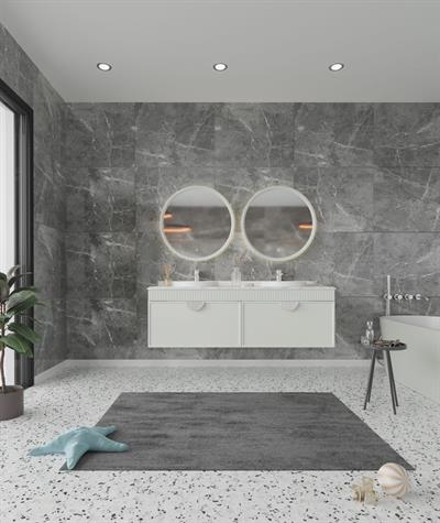 Orka Molino 160 cm Banyo Dolabı Takımı Mat Beyaz