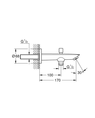 Grohe Baucosmopolitan Yön Değiştiricili Çıkış Ucu 13425001