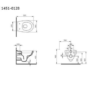 Bocchi Taormina Pro Rimless Asma Klozet Set 1451-001-0128