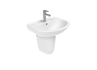 Creavit SD060 Sedef Yarım Ayak Lavabo 45X60 cm Beyaz