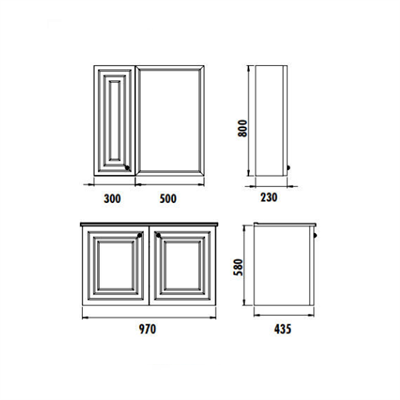 Creavit Kayra Mat Beyaz Lavabo Dolabı Takımı Dolaplı 100 cm