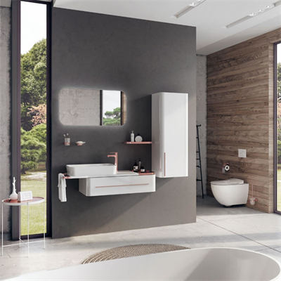 Creavit AL0120.01 Angel 120 cm Banyo Dolabı Takımı Rose Gold