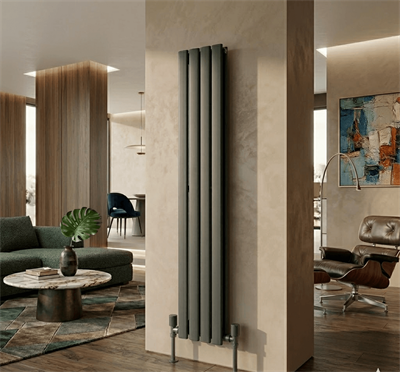 AURA Çelik Dekoratif Radyatör 1800x304 Antrasit