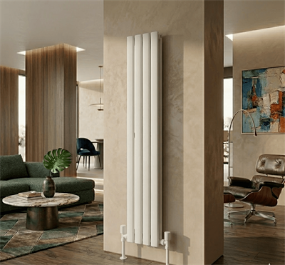 AURA Çelik Dekoratif Radyatör 1800x304 Beyaz