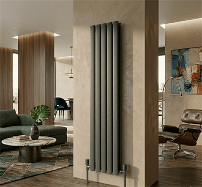 AURA Çelik Dekoratif Radyatör 1800x380 Antrasit