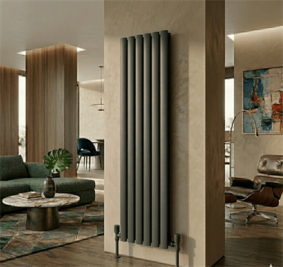 AURA Çelik Dekoratif Radyatör 1800x456 Antrasit