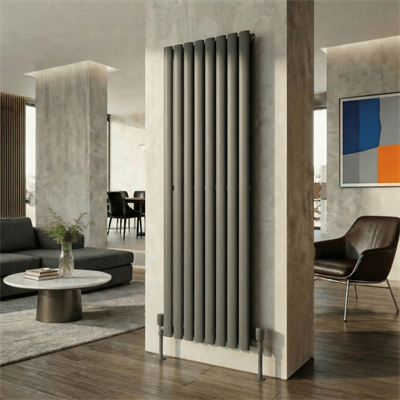 AURA Çelik Dekoratif Radyatör 1800x608 Antrasit