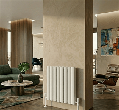 AURA Çelik Dekoratif Radyatör 600x608 Beyaz