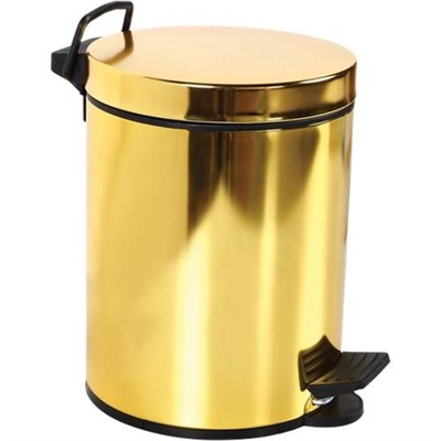 Creavit Pedallı Çöp Kovası Altın 5 L.