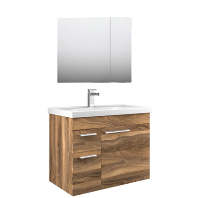Orka Enez 80 cm Banyo Dolabı Takım Ceviz