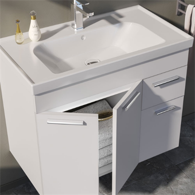 Orka Enez 100 cm Banyo Dolabı Takım Beyaz