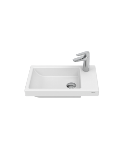 Creavit TP026 Elmas Tezgah Üstü Lavabo 30X50 cm Beyaz
