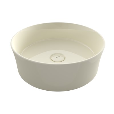 Bocchi Sottile Slim Line Yuvarlak Lavabo 38 cm Parlak Bisküvi