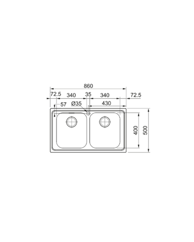 Franke Smart SRX 620-86 İnox Evye  101.0356.666