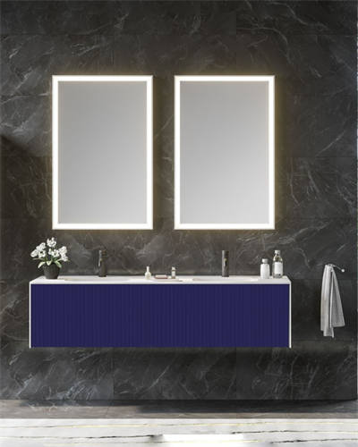 Orka Cube 160 CM Banyo Dolabı Takımı Mat Lacivert