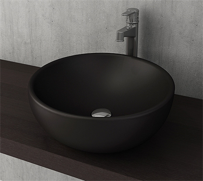 Bocchi Venezia Çanak Lavabo 45 cm Mat Siyah 1119-004-0125
