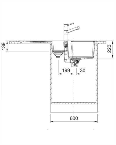 FRANKE Urban UBG 651-100 1,5 Göz Nero Tezgahüstü Evye
