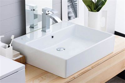 CREAVİT NX260 Next Tezgah Üzeri Kare Lavabo 60 cm