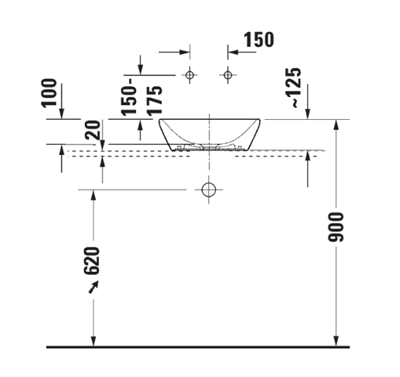 Duravit 2397400070 D-Neo Çanak Lavabo 40 cm