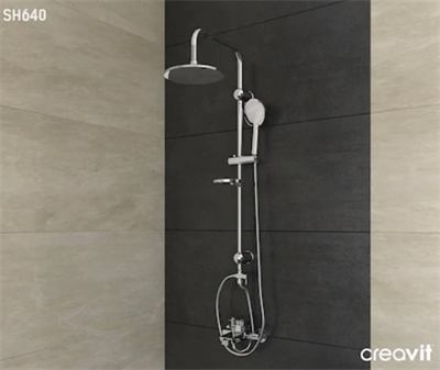 CREAVİT SH640 Yağmurlama Robot Tepe Duş Başlığı Seti