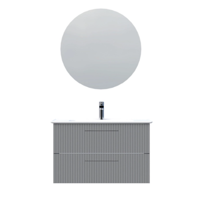 Creavit E10 Lake İki Çekmeceli  Erine Lavabolu Banyo Takımı 85 cm