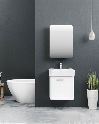 Orka Orbit 55 CM Banyo Dolabı Takımı Parlak Beyaz