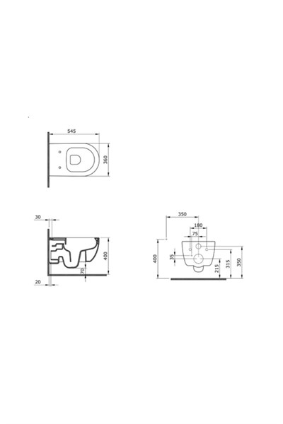 Bocchi 1417-069-0128 V Tondo Rimless Asma Klozet Mat Beton