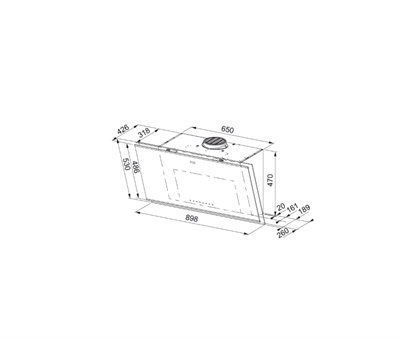 FRANKE Mythos Pro K-LINK FMY PRO 907 FM BK/BK MATT KL Black Glass+Black Davlumbaz 330.0705.065