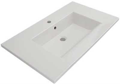 Bocchi Milano Etajerli Lavabo 80 cm Parlak Beyaz 1113-001-0126