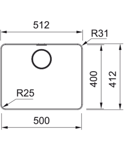 FRANKE MYX 210-50 MYTHOS EVYE 127.0655.172