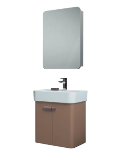 Orka Orbit 55 CM Banyo Dolabı Takımı Parlak Vizon