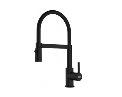 FRANKE Lina Semi Pro Matt Black Spiralli Mutfak Bataryası 115.0725.838